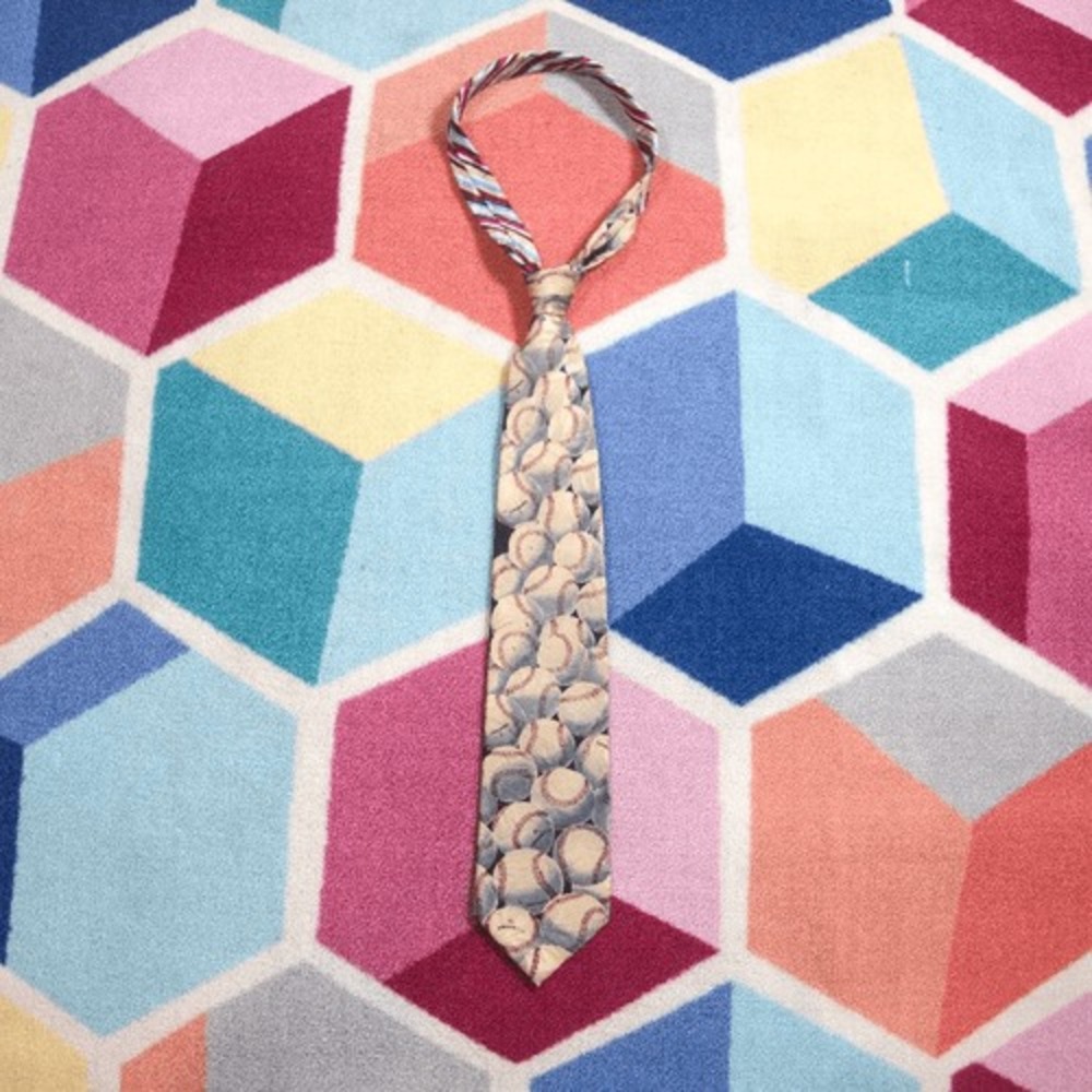 Mens‎ Giorgio Baseball Silk Tie